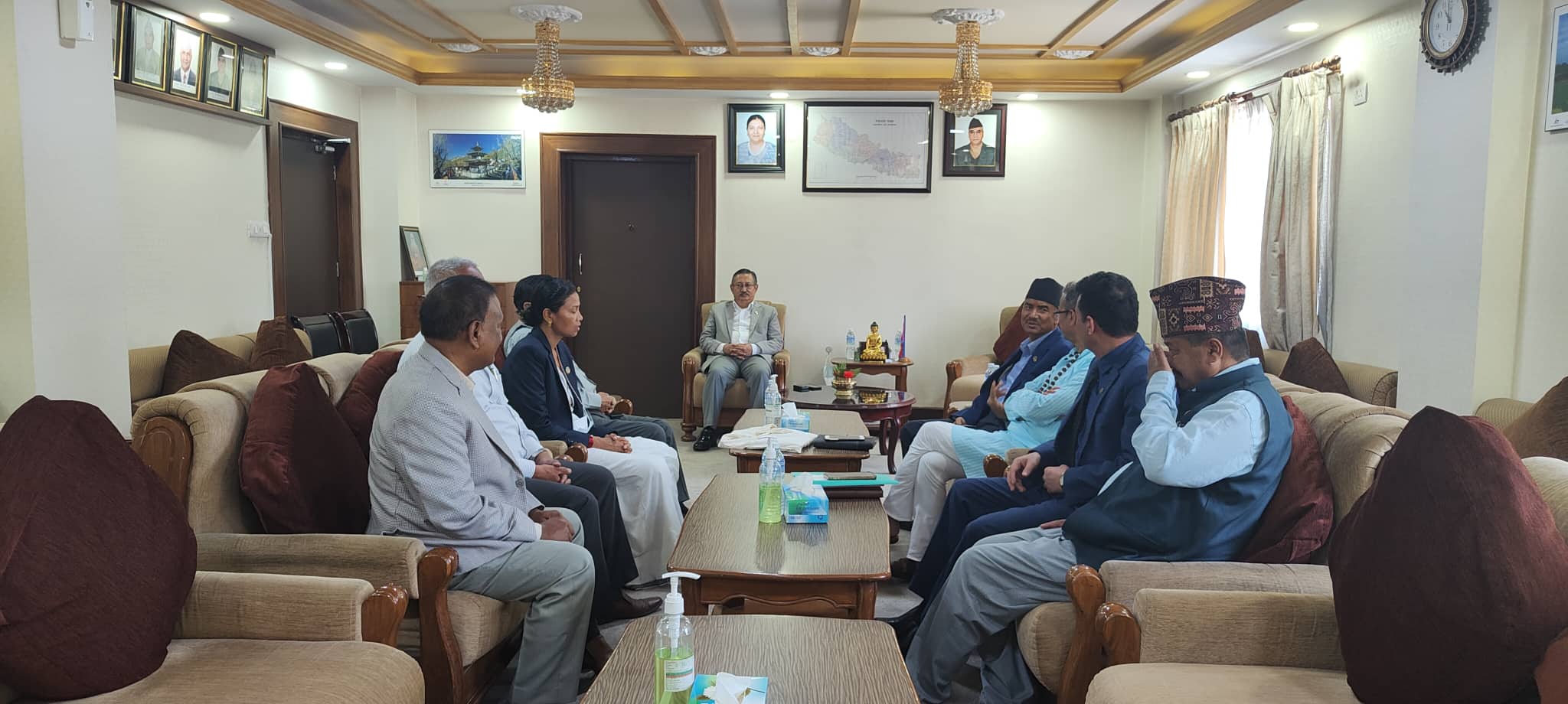 नेपाल सरकार र थारु कल्याणकारीणी सभाका पदाधिकारीबीच छलफल