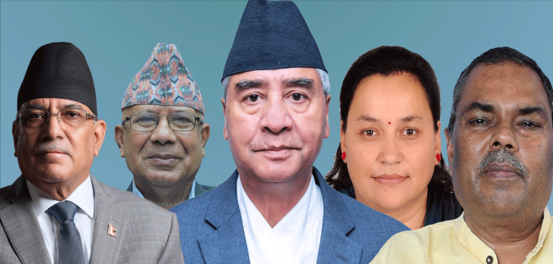 बालुवाटारमा सत्ता गठबन्धन शीर्ष नेताहरूको बैठक, सिट बाँडफाँटबारे कुराकानी