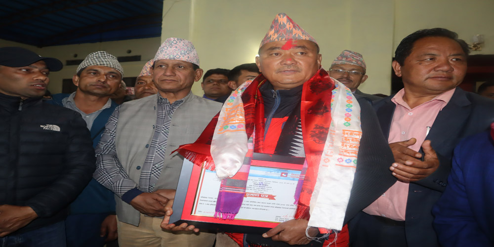 पाँचथरमा अन्तिम मत परिणाम सार्वजनिक, एमालेका नेम्वाङ विजयी