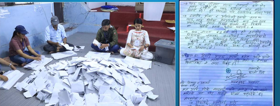 अर्घाखाँचीको सन्धिखर्कमा योग्य उम्मेदवार पाइँन भन्दै खाली मतपत्र र मतदाताको पत्र भेटियो