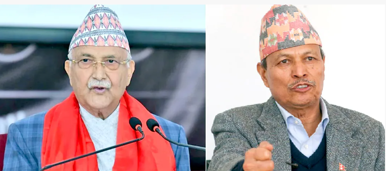 पछिल्लो समय चुनावी महासंग्राममा ओली र रावलबिच वाक् युद्ध