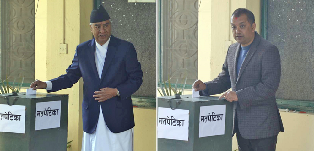 सकियो कांग्रेस संसदीय दलको मतदान ,  केहीबेरमा गणना हुने