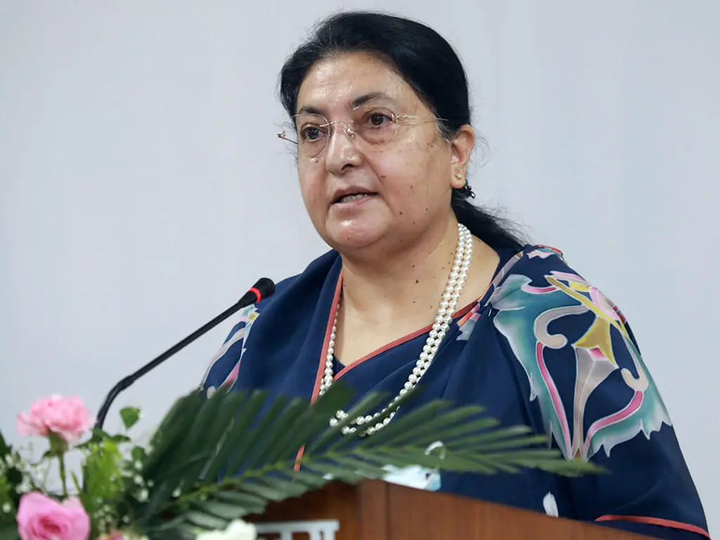 मुलुकको अर्थतन्त्र गम्भीर चुनौतीको सामना गरिरहेको : राष्ट्रपति भण्डारी