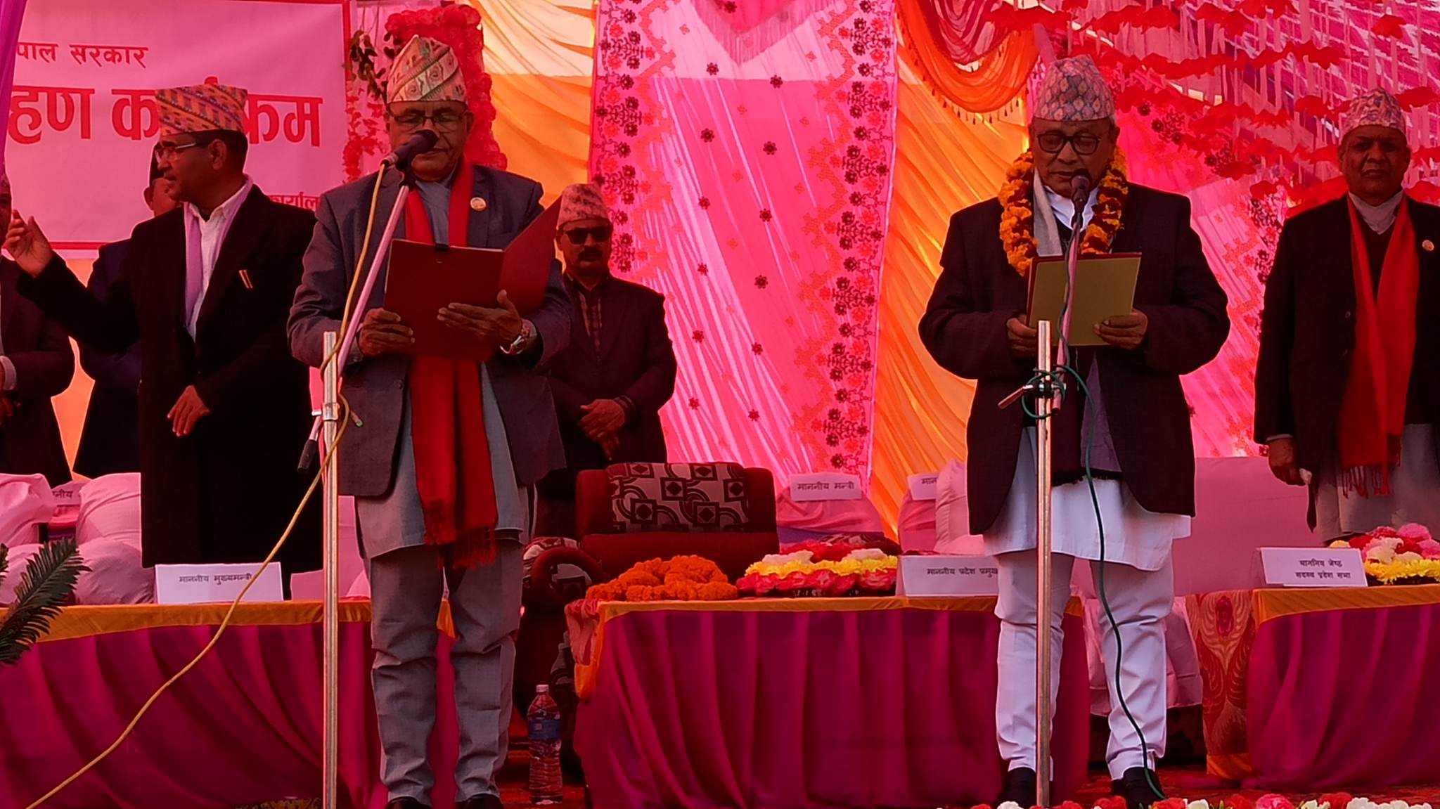 लुम्बिनीका मुख्यमन्त्री लिला गिरीले लिए शपथ