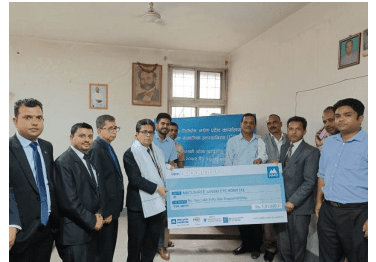 एनएमबि बैंकद्वारा जानकी आँखा अस्पताललाई १ लाख ५१ हजार रुपैयाँ आर्थिक सहयोग
