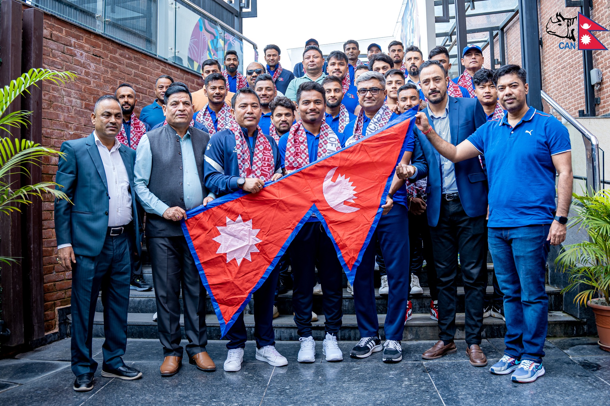 एसियन गेम्सको लागि नेपाली क्रिकेट टोलीको बिदाइ