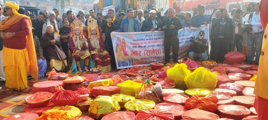 जानकी मन्दिरबाट भारतको अयोध्यामा ११ सय कोसेली पठाइँदै