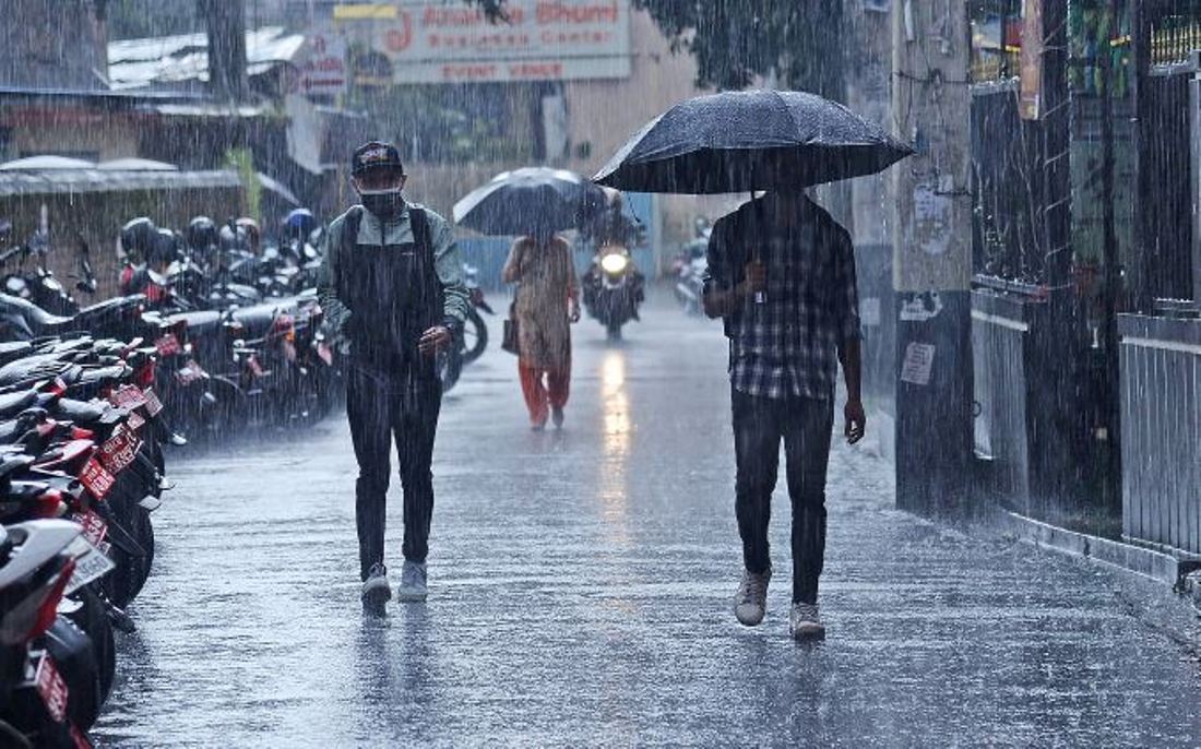 देशका विभिन्न भागमा बदली र वर्षा