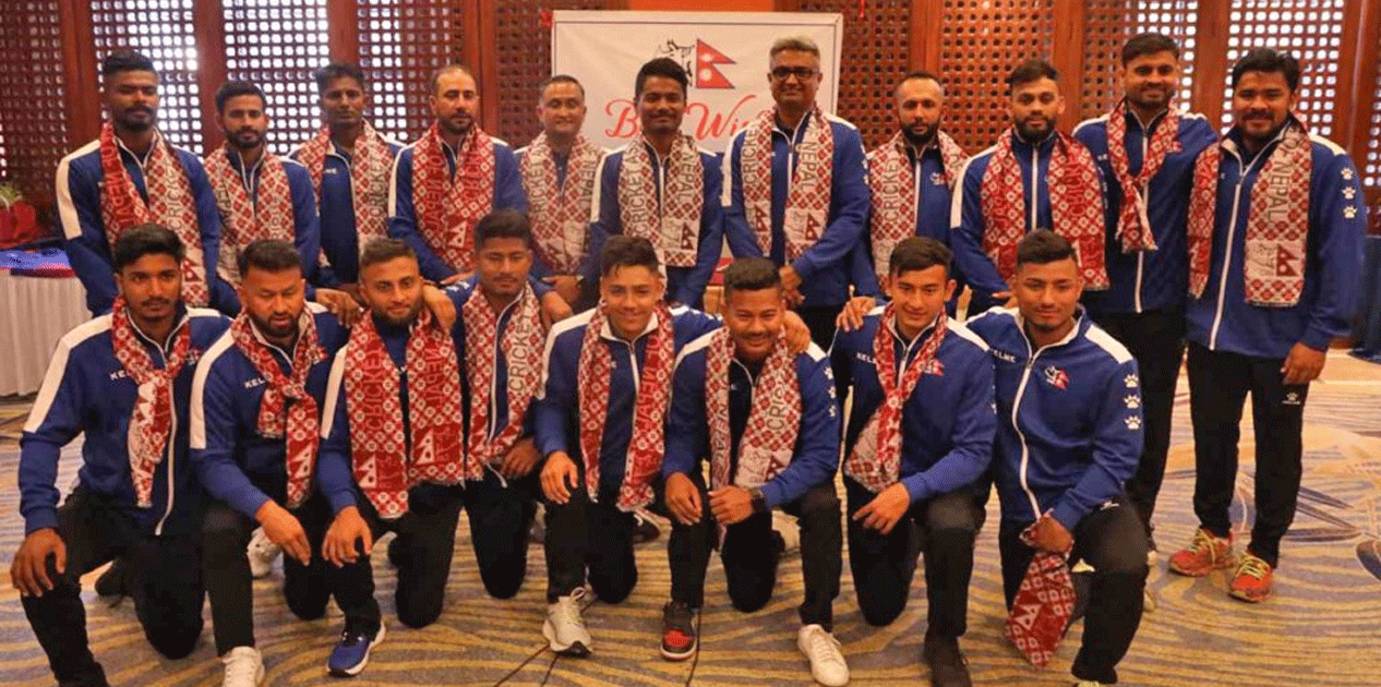 क्रिकेट संघले गर्‍यो त्रिकोणात्मक सिरिज खेल्न हङकङ जाने नेपाली क्रिकेट टोलीको बिदाइ