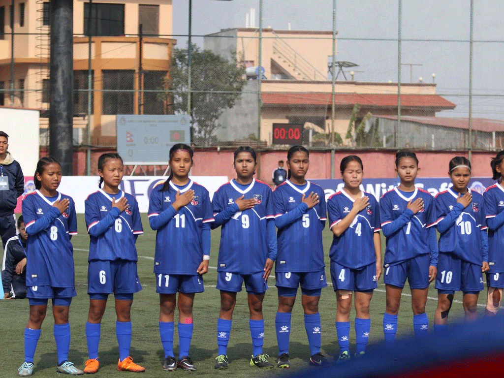 यू–१६ महिला फुटबलमा जित्नै पर्ने दबाबमा दुवै टोली