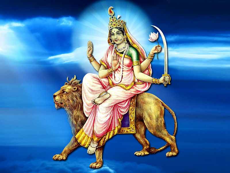 आश्विन शुक्ल षष्ठी, कात्यायनी देवीको पूजा गरिँदै