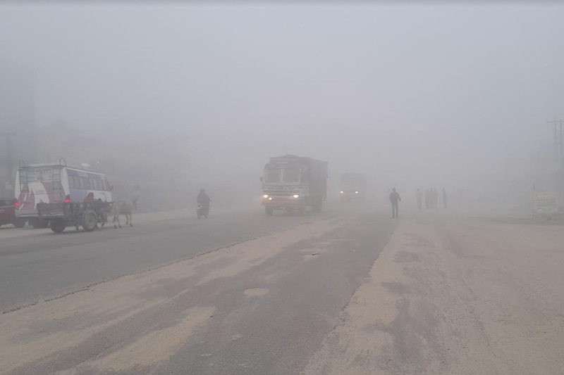 आजको मौसम: तराईमा हुस्सु, उच्च पहाडी क्षेत्रमा हिमपातको सम्भावना