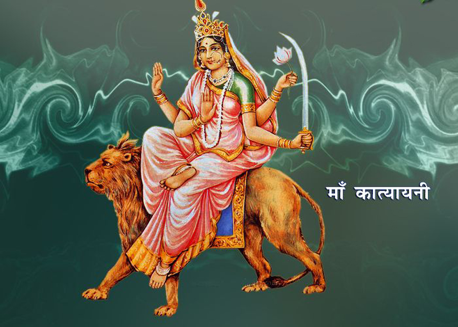 आज नवरात्रको छैटौँ दिन, कात्यायनी देवीको पूजा आराधना गरिँदै
