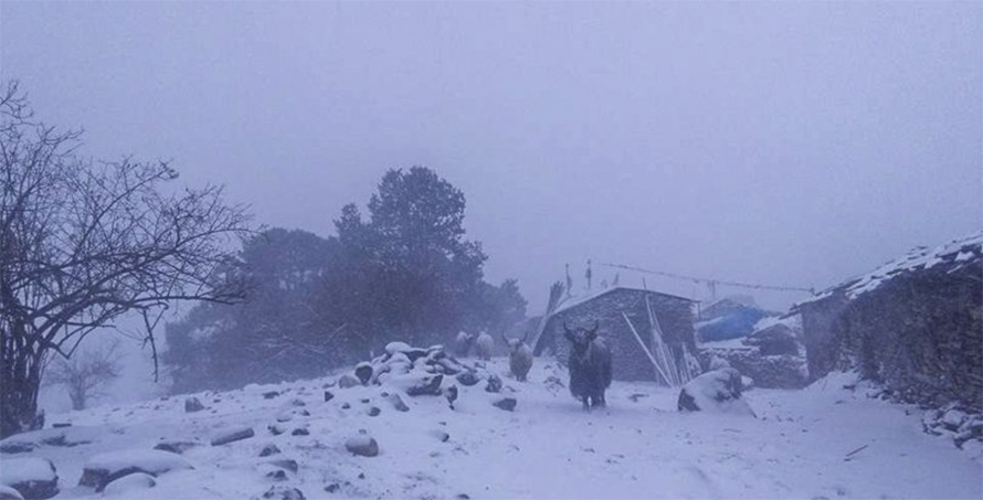 आजको मौसम: उच्च हिमाली क्षेत्रमा हिमपातको सम्भावना
