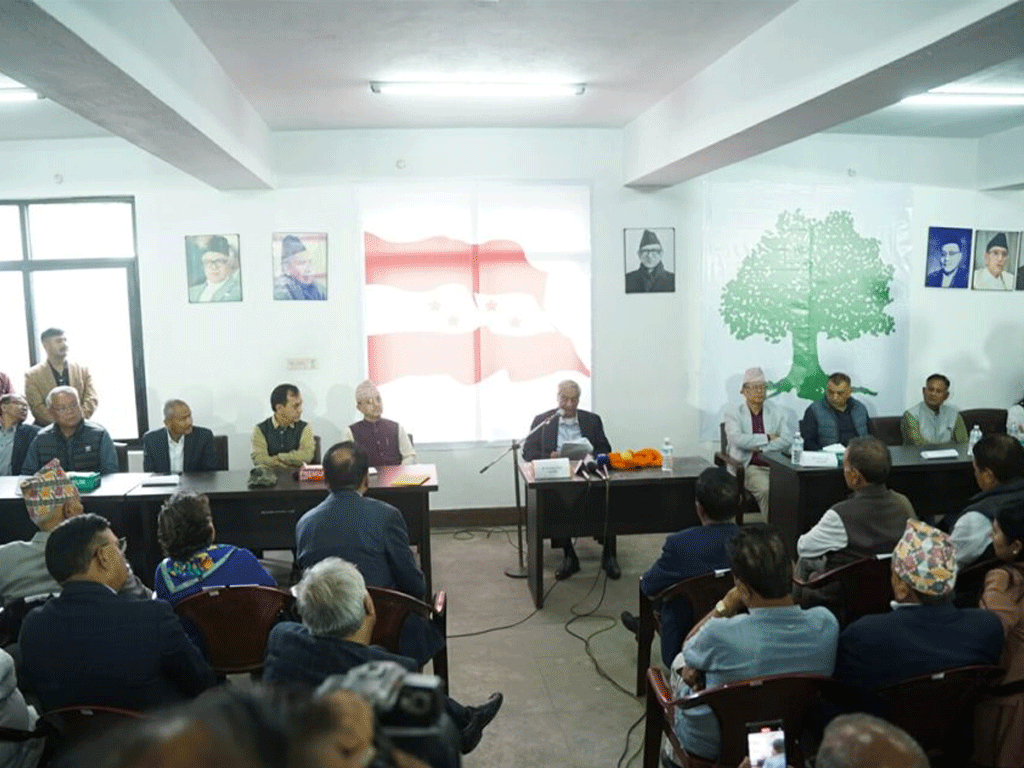 १५औँ महाधिवेशनबाट नेतृत्व छाड्ने देउवाले गरे घोषणा