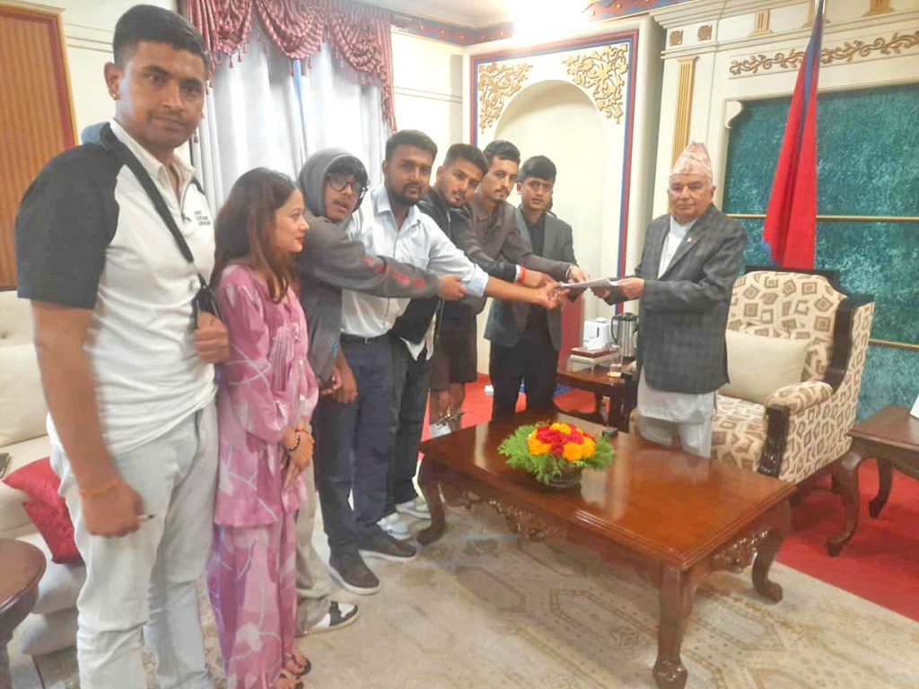 जेनजी वार्ता टोलीले राष्ट्रपतिलाई बुझायो ८ बुँदे माग