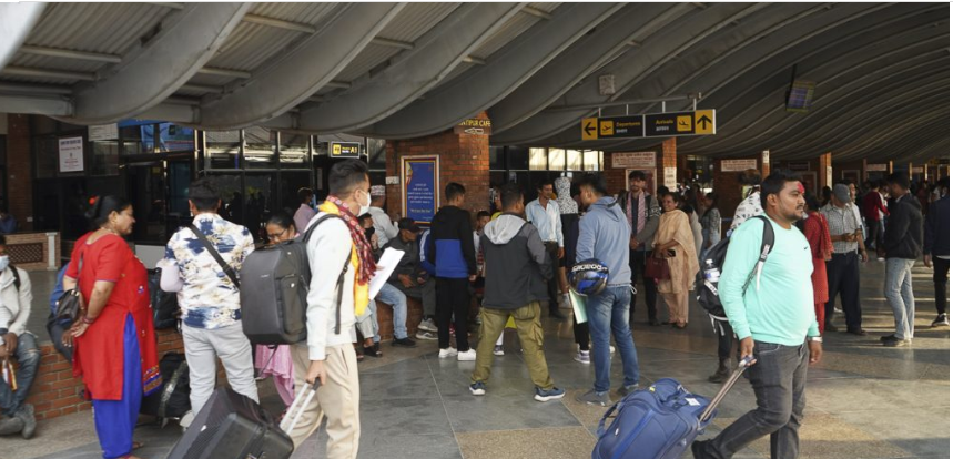 त्रिभुवन विमानस्थलमा पछिल्लो एक महिनामा साढे ७ लाख यात्रुले सेवा लिए