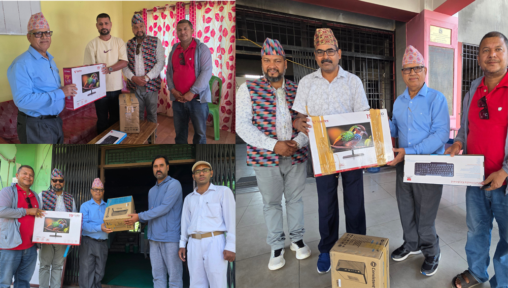 समाजप्रतिको उत्तरदायित्व बोधका साथ क्षतिग्रस्त कार्यालयहरूमा चैतन्यको डिजिटल सहयोग