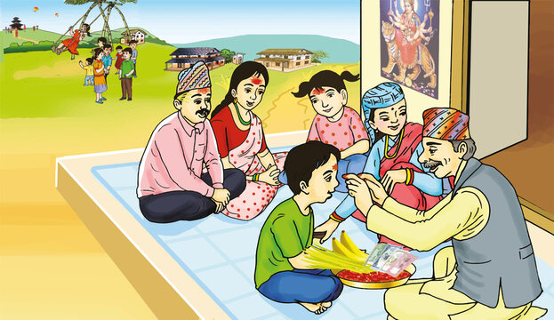 दशैंको टीका लगाउँदा टीका थाप्ने व्यक्ति कता फर्किनुपर्छ र लगाइदिने व्यक्ति कता फर्किनुपर्छ ?