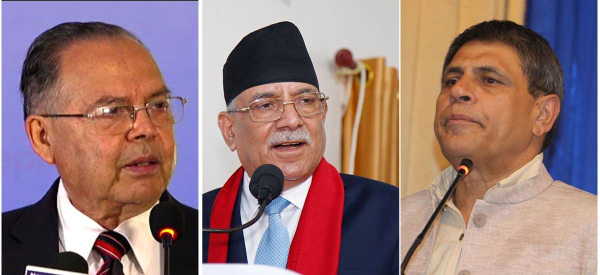 प्रचण्ड, झलनाथ, घनश्यामबिच प्रचण्ड निवासमा छलफलः राजनीतिक कार्यदिशा स्पष्ट भए सहकार्य गर्न सकिन्छ