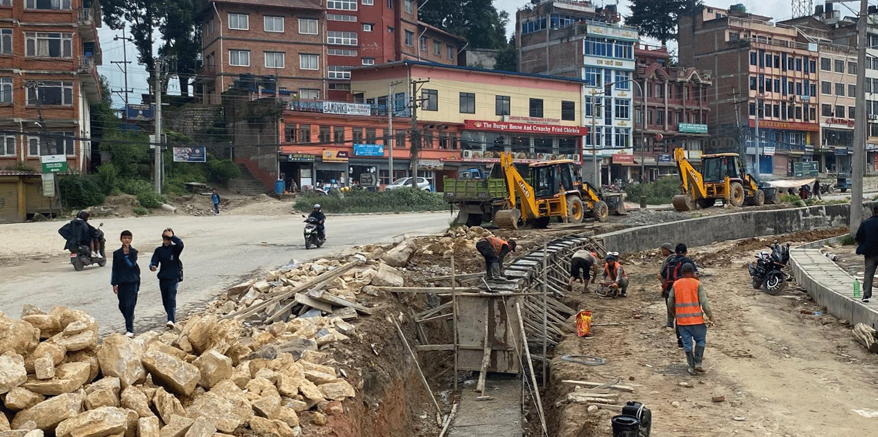 अरनिको राजमार्ग, सूर्यबिनायक–धुलिखेल सडक खण्डअन्तर्गत साँगा–धुलिखेल सडक स्तरोन्नति तीव्र