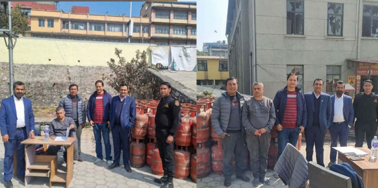 नेपाल आयल निगमको कार्यालयबाटै ग्यास वितरण सुरु