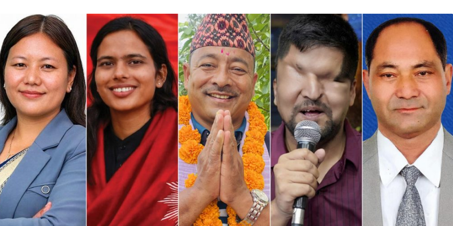 समानुपातिकबाट प्रतिनिधिसभामा अपांगता भएका ५ जना सांसद्