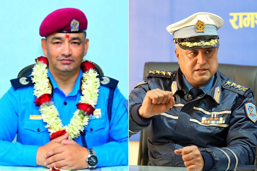 काठमाडौं उपत्यकाका डीआईजी ओम अधिकारी र ट्राफिक प्रमुख नवराज अधिकारी पुरस्कृत