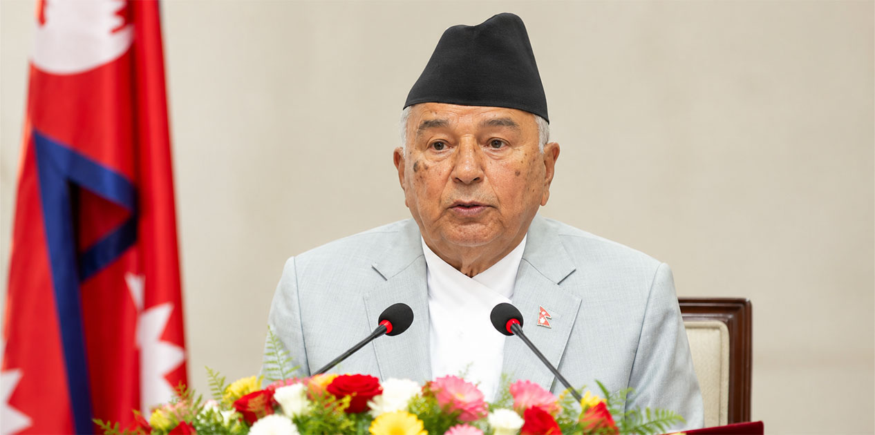 राष्ट्रपति पौडेलले भने: ‘जमिन बाँझो राख्ने प्रवृत्तिको अन्त्य गरी कृषिमा आधुनिकीकरण आवश्यक’