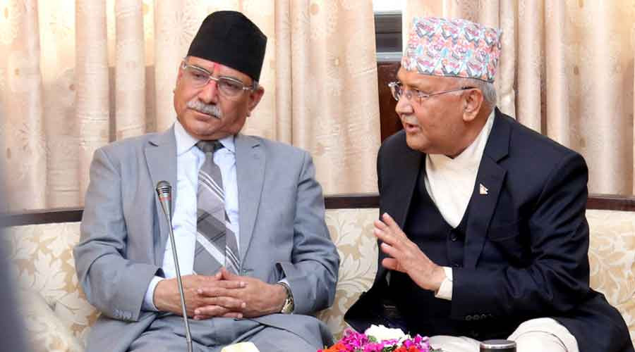 ओली–प्रचण्डको सन्देश: सहकार्य गरौँ, एकतामा हतार नगरौँ