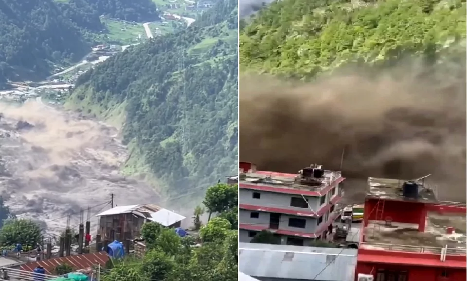 चीनतर्फबाट आएको भीषण बाढीले रसुवामा ठूलो क्षतिको आशंका, तिमुरे र भन्सार क्षेत्रको अवस्था अझै अज्ञात