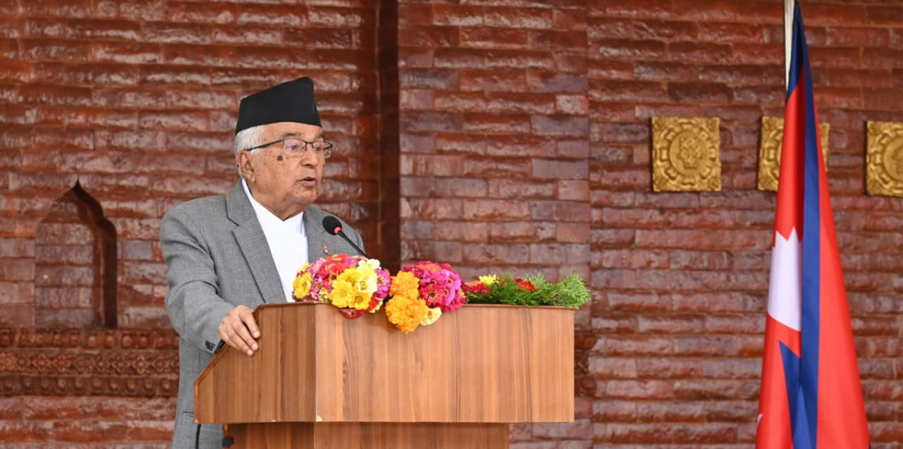 भोटेकोशी बाढीपछि राष्ट्रपतिद्वारा राष्ट्रका नाममा सम्बोधन: विपत्तिपछि राजनीतिक विवाद होइन, पुनर्निर्माणमा जुटौँ