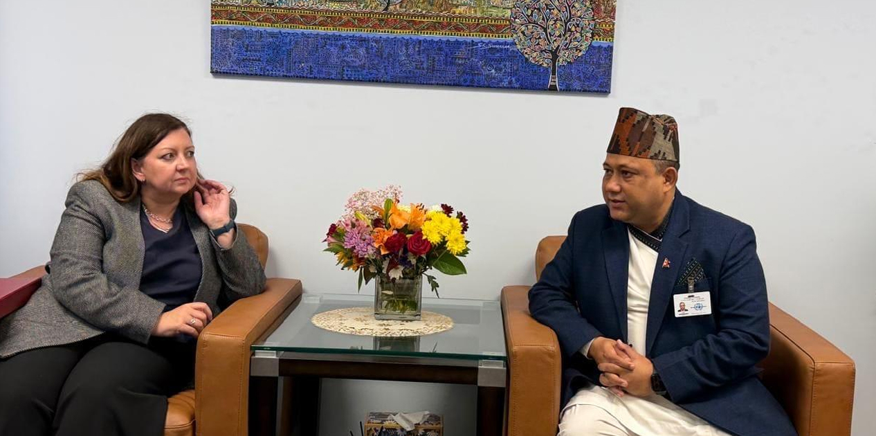 संयुक्त राष्ट्रसंघको मुख्यालयमा परराष्ट्र मन्त्री खनाल र बेलायतका राज्यमन्त्री म्याकनिलबीच भेटवार्त, के विषयमा भयो छलफल?