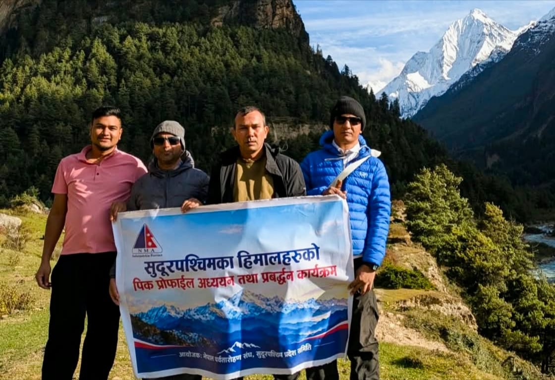 नाम्पा हिमालको पर्यटन सम्भावना खोज्दै पुनः अध्ययन, ६ हजार मिटरमाथिका हिमालको तथ्यांक संकलन गरिँदै