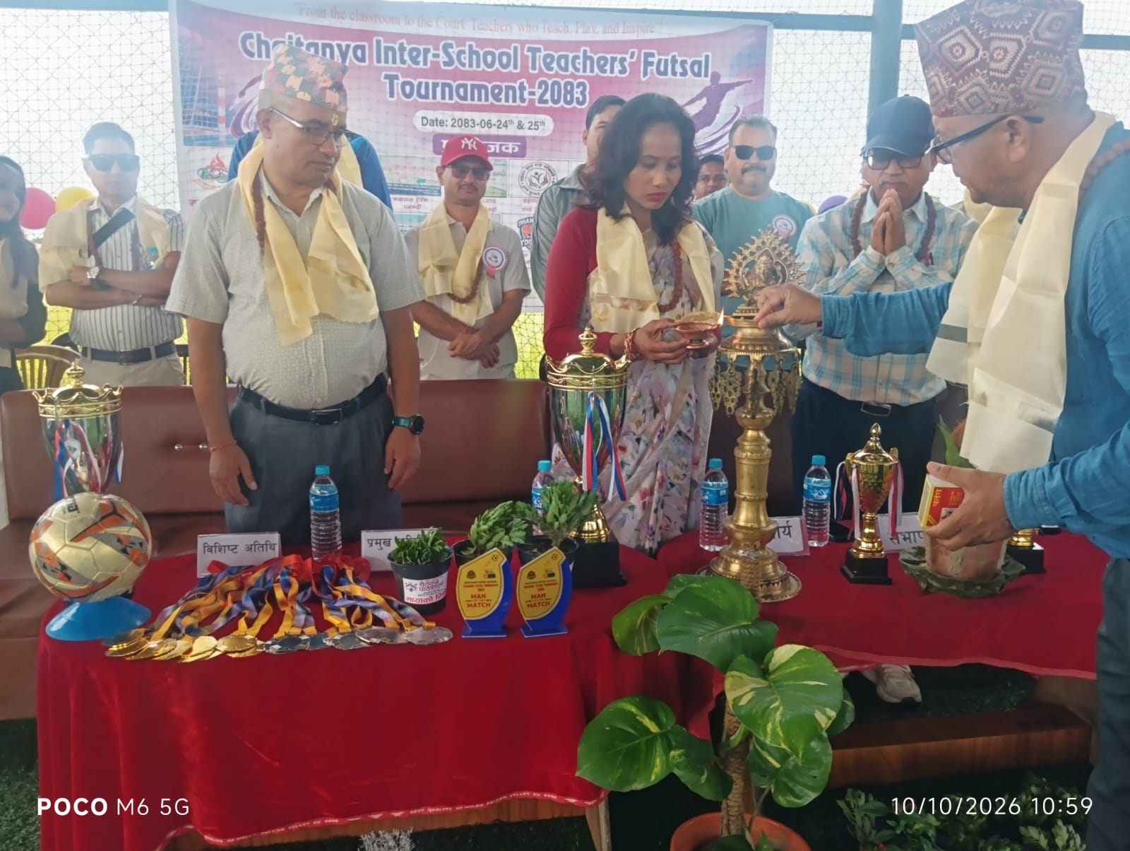 धनगढीमा चैतन्य अन्तरविद्यालय शिक्षक फुटसल सुरु, २१ टोली सहभागी