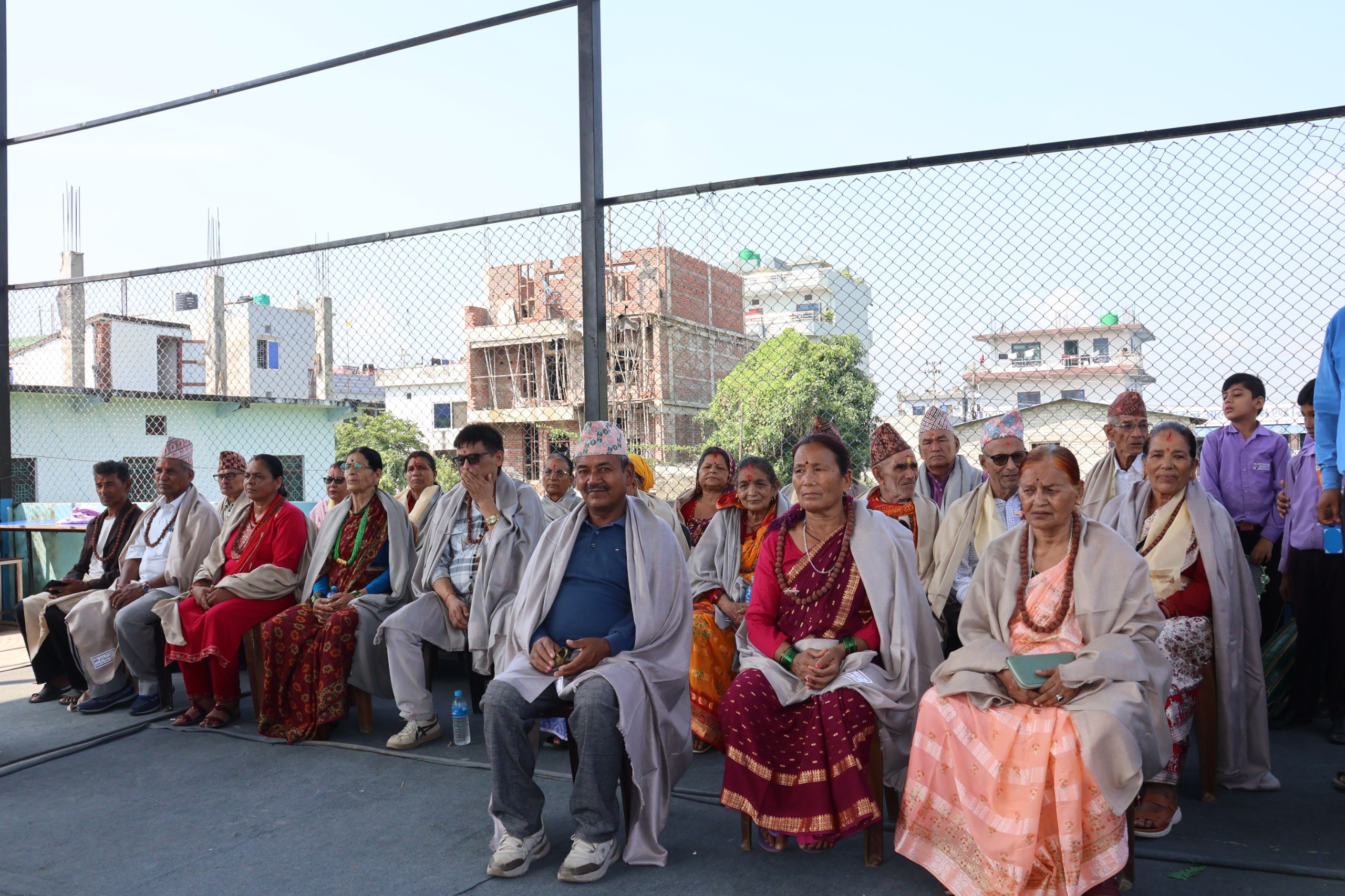 चैतन्य पाठशालामा ज्येष्ठ नागरिक सम्मानित