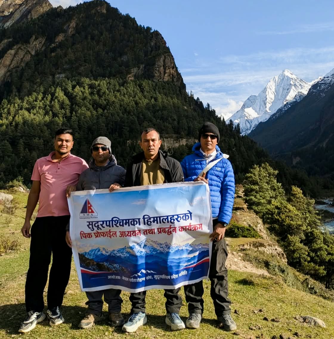 नाम्पा हिमालको पर्यटन सम्भावना खोज्दै पुनः अध्ययन, ६ हजार मिटरमाथिका हिमालको तथ्यांक संकलन गरिँदै